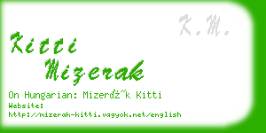 kitti mizerak business card